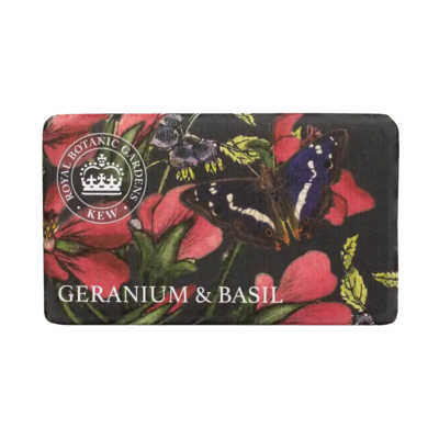 Kew Garden Geranium & BasilLuxury Shea Butter Soap